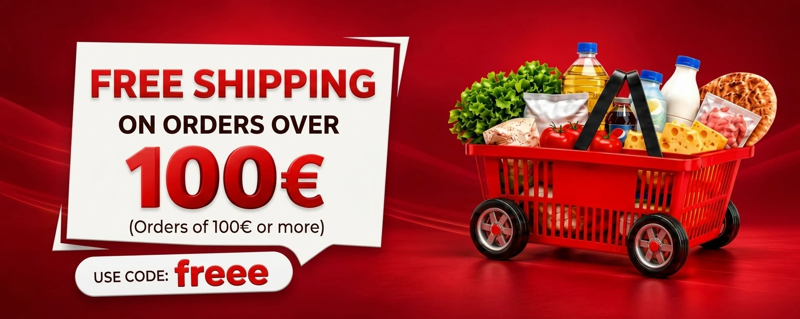 Free shipping on orders over 100€ - Code freee